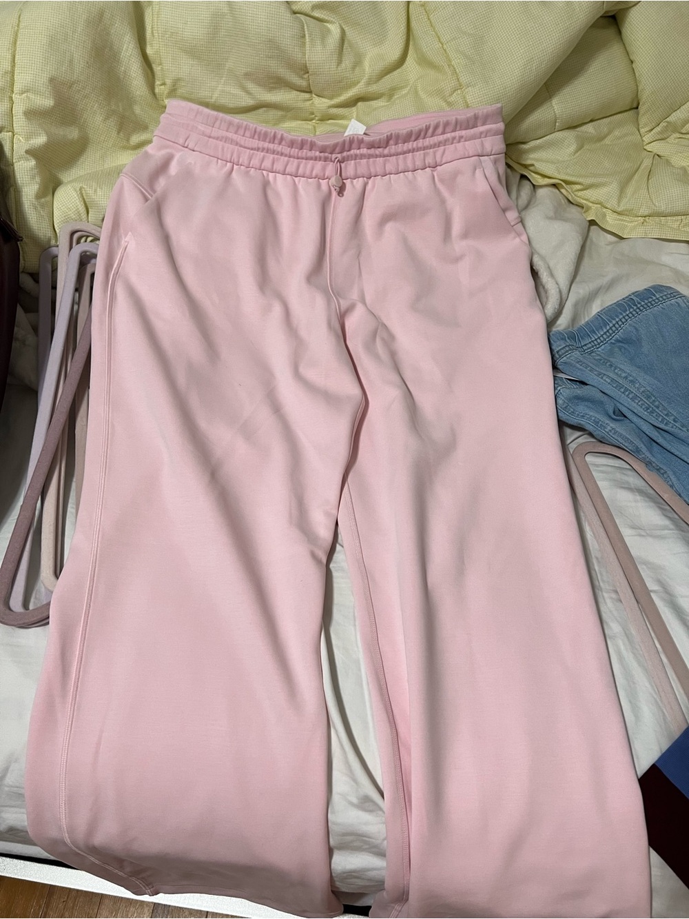 lululemon athletica Pink Wide-Leg Pull-On Sweatpants